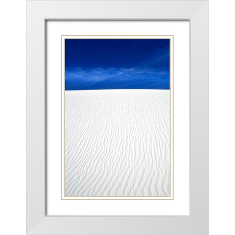 White Sands I White Modern Wood Framed Art Print with Double Matting by Taylor, Douglas
