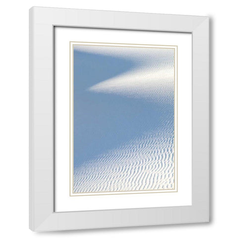 White Sands II White Modern Wood Framed Art Print with Double Matting by Taylor, Douglas