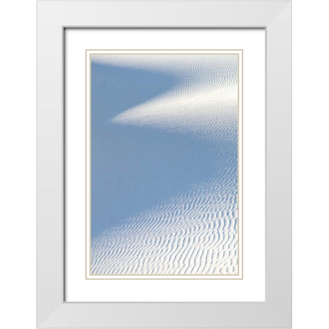 White Sands II White Modern Wood Framed Art Print with Double Matting by Taylor, Douglas