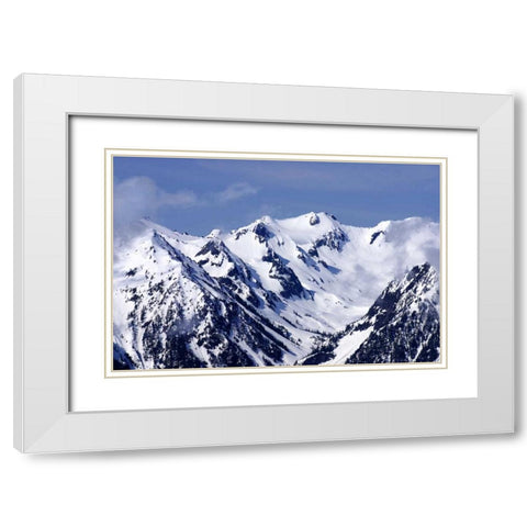 Carved by Ice White Modern Wood Framed Art Print with Double Matting by Taylor, Douglas