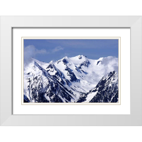 Carved by Ice White Modern Wood Framed Art Print with Double Matting by Taylor, Douglas