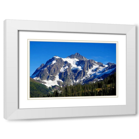 Mt. Shuksan White Modern Wood Framed Art Print with Double Matting by Taylor, Douglas