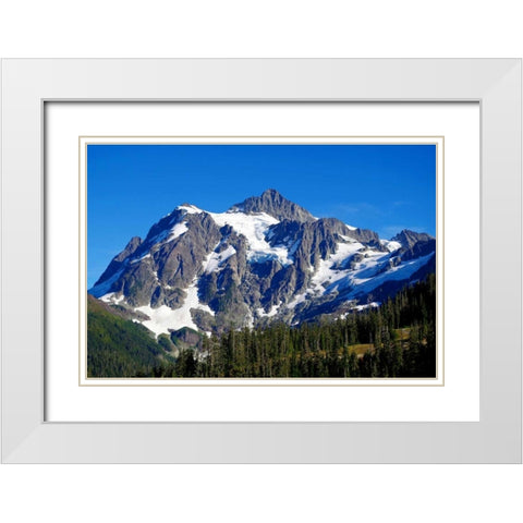 Mt. Shuksan White Modern Wood Framed Art Print with Double Matting by Taylor, Douglas