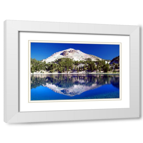 Rhyolite Reflections White Modern Wood Framed Art Print with Double Matting by Taylor, Douglas