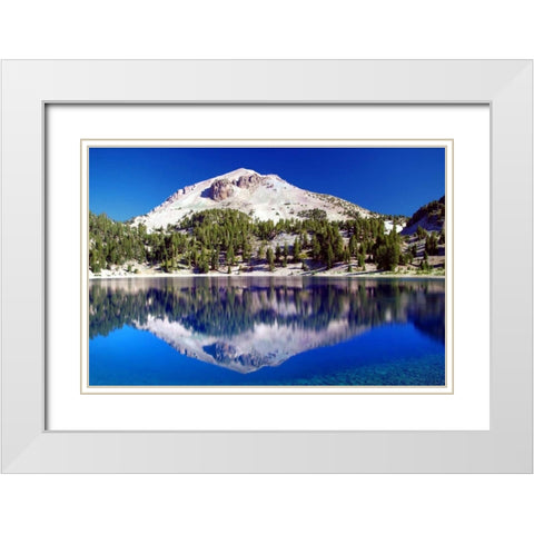 Rhyolite Reflections White Modern Wood Framed Art Print with Double Matting by Taylor, Douglas