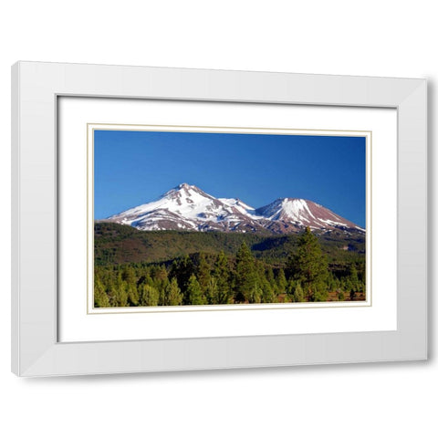 Sleeping Giants White Modern Wood Framed Art Print with Double Matting by Taylor, Douglas