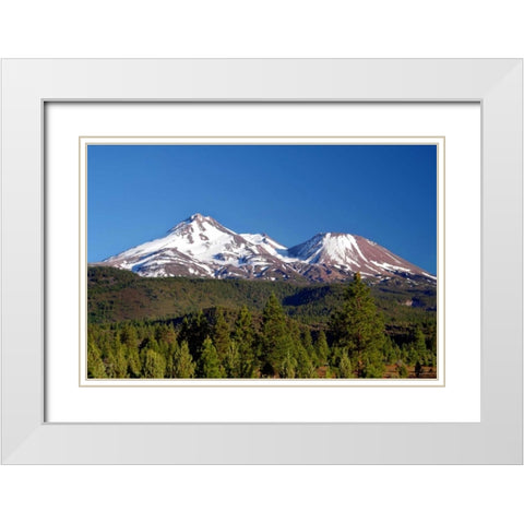 Sleeping Giants White Modern Wood Framed Art Print with Double Matting by Taylor, Douglas