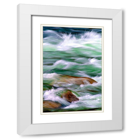 By the River II White Modern Wood Framed Art Print with Double Matting by Taylor, Douglas