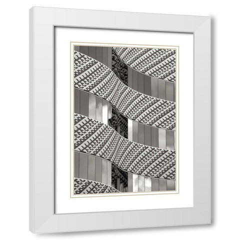Brick and Glass I BW White Modern Wood Framed Art Print with Double Matting by Taylor, Douglas