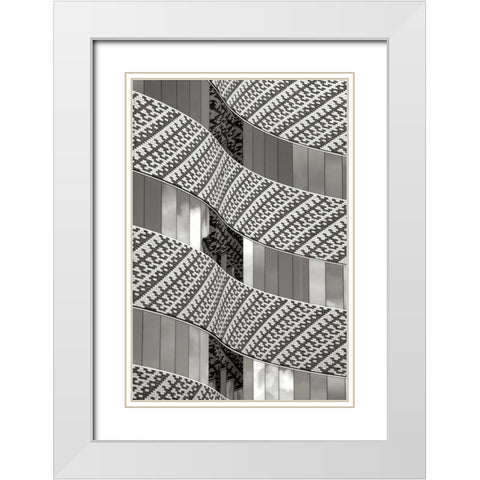 Brick and Glass I BW White Modern Wood Framed Art Print with Double Matting by Taylor, Douglas