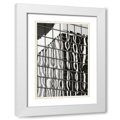 Architectural Glass BW White Modern Wood Framed Art Print with Double Matting by Taylor, Douglas
