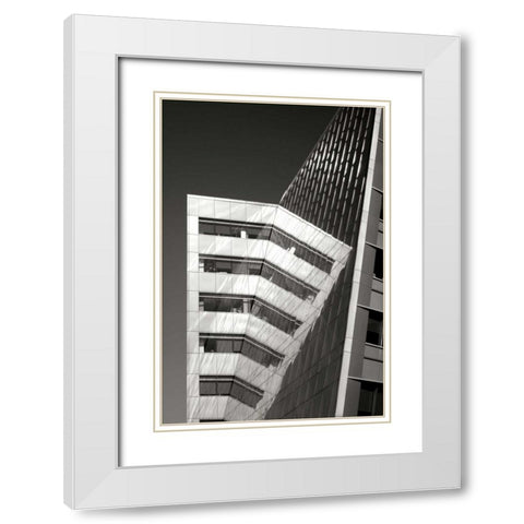 Design Reflections BW White Modern Wood Framed Art Print with Double Matting by Taylor, Douglas