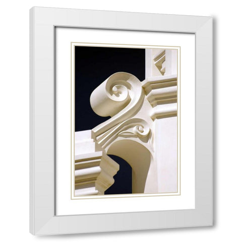 Mission Detail II White Modern Wood Framed Art Print with Double Matting by Taylor, Douglas