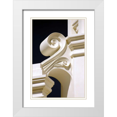 Mission Detail II White Modern Wood Framed Art Print with Double Matting by Taylor, Douglas