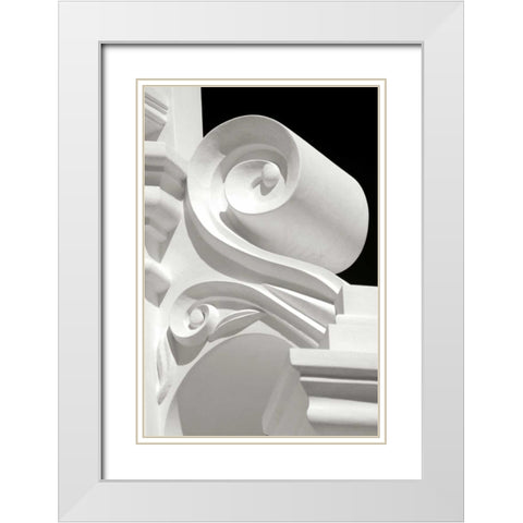 Mission Detail I BW White Modern Wood Framed Art Print with Double Matting by Taylor, Douglas