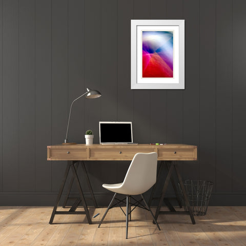 Volcano Visions White Modern Wood Framed Art Print with Double Matting by Taylor, Douglas