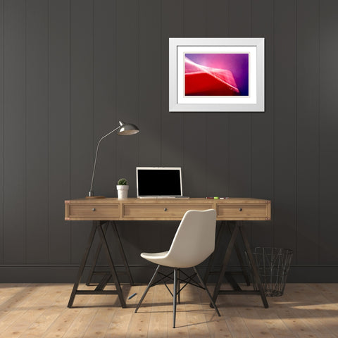 Shockwave White Modern Wood Framed Art Print with Double Matting by Taylor, Douglas
