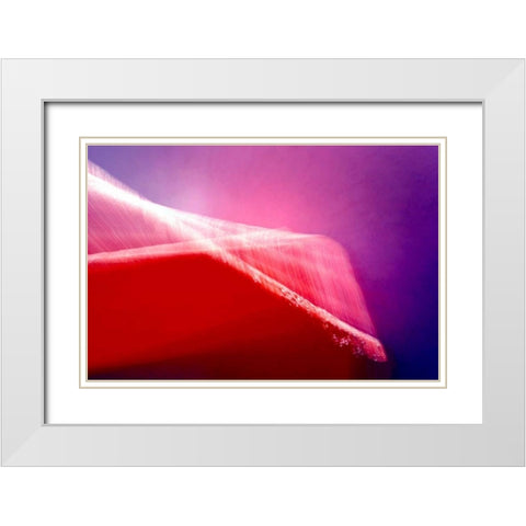 Shockwave White Modern Wood Framed Art Print with Double Matting by Taylor, Douglas
