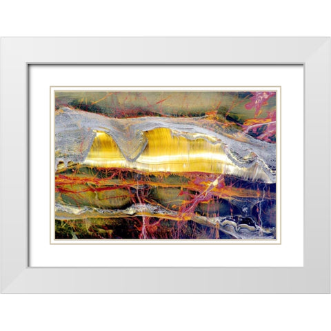 Marra Mamba Minerals White Modern Wood Framed Art Print with Double Matting by Taylor, Douglas