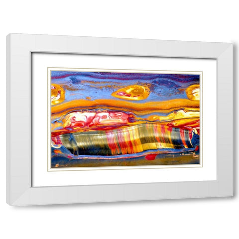 Pilbaran White Modern Wood Framed Art Print with Double Matting by Taylor, Douglas