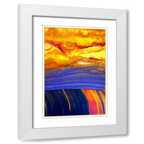 Archaea White Modern Wood Framed Art Print with Double Matting by Taylor, Douglas