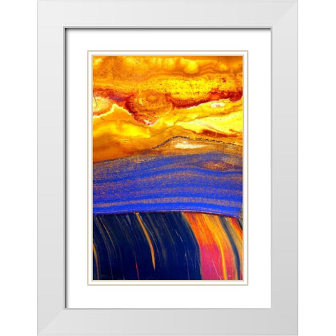 Archaea White Modern Wood Framed Art Print with Double Matting by Taylor, Douglas