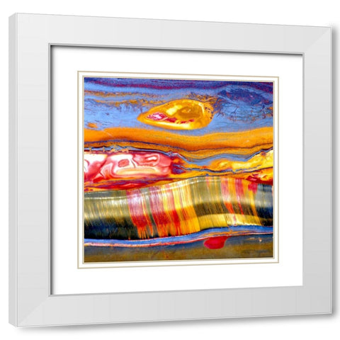 Pilbaran Sq White Modern Wood Framed Art Print with Double Matting by Taylor, Douglas