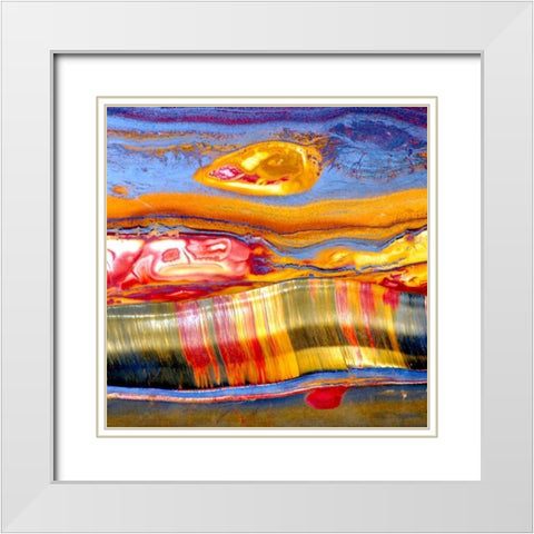 Pilbaran Sq White Modern Wood Framed Art Print with Double Matting by Taylor, Douglas