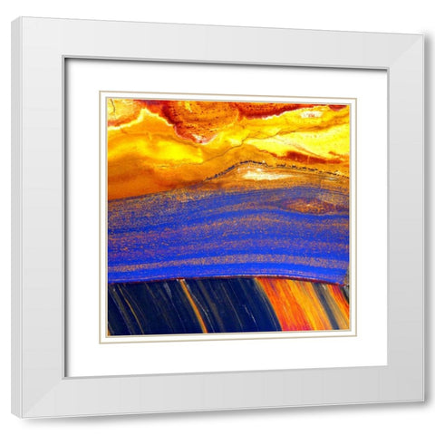 Archaea Sq White Modern Wood Framed Art Print with Double Matting by Taylor, Douglas
