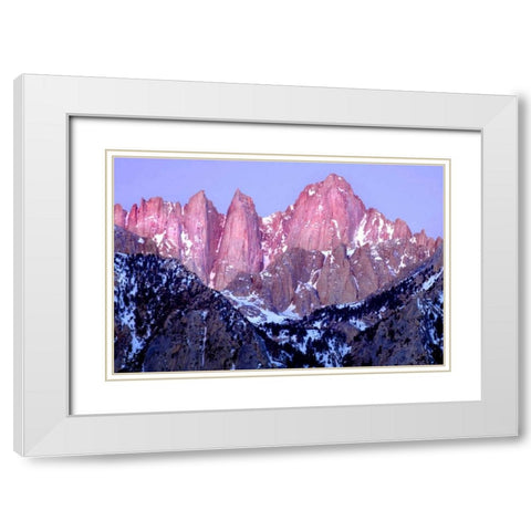 Dawns Early Light I White Modern Wood Framed Art Print with Double Matting by Taylor, Douglas