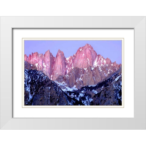 Dawns Early Light I White Modern Wood Framed Art Print with Double Matting by Taylor, Douglas