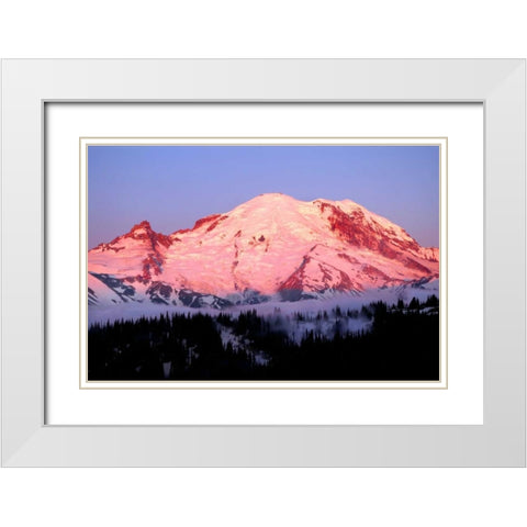 Summer Sunrise White Modern Wood Framed Art Print with Double Matting by Taylor, Douglas