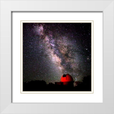 Milky Way I White Modern Wood Framed Art Print with Double Matting by Taylor, Douglas