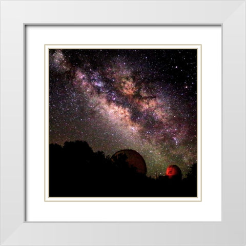 Milky Way II White Modern Wood Framed Art Print with Double Matting by Taylor, Douglas