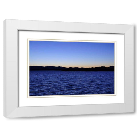 Water Sky Blue White Modern Wood Framed Art Print with Double Matting by Thomas, Logan