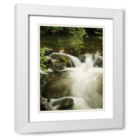 Soothing Waters VI White Modern Wood Framed Art Print with Double Matting by Geyman, Vitaly