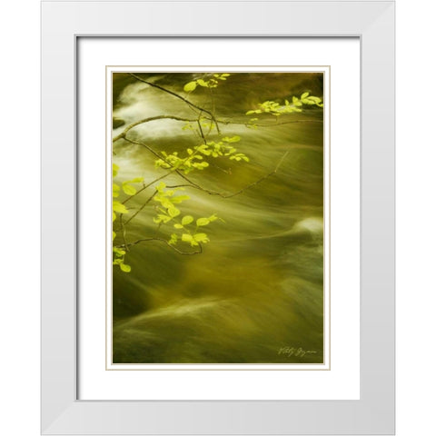 Soothing Waters VII White Modern Wood Framed Art Print with Double Matting by Geyman, Vitaly