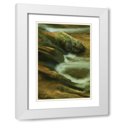 Soothing Waters X White Modern Wood Framed Art Print with Double Matting by Geyman, Vitaly