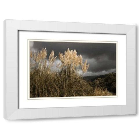 White Towers in the Storm I White Modern Wood Framed Art Print with Double Matting by Geyman, Vitaly