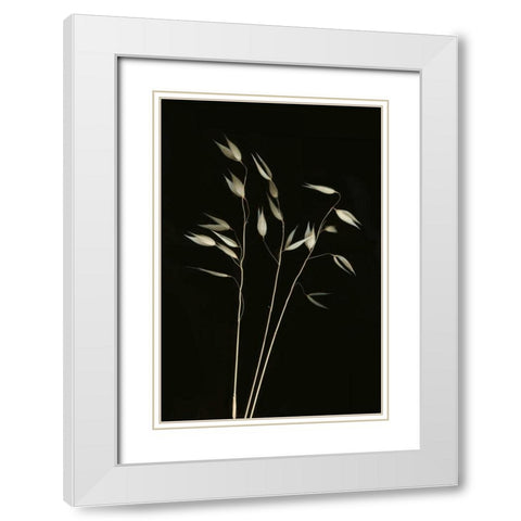 Grass Mosaic I White Modern Wood Framed Art Print with Double Matting by Geyman, Vitaly