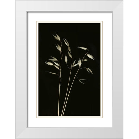 Grass Mosaic I White Modern Wood Framed Art Print with Double Matting by Geyman, Vitaly