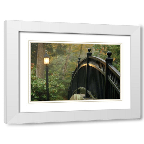 Bridge of Light I White Modern Wood Framed Art Print with Double Matting by Geyman, Vitaly