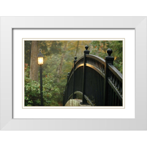Bridge of Light I White Modern Wood Framed Art Print with Double Matting by Geyman, Vitaly