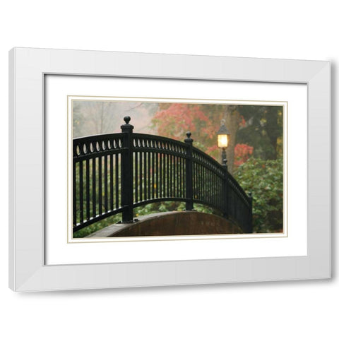 Bridge of Light II White Modern Wood Framed Art Print with Double Matting by Geyman, Vitaly