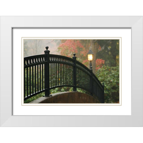 Bridge of Light II White Modern Wood Framed Art Print with Double Matting by Geyman, Vitaly