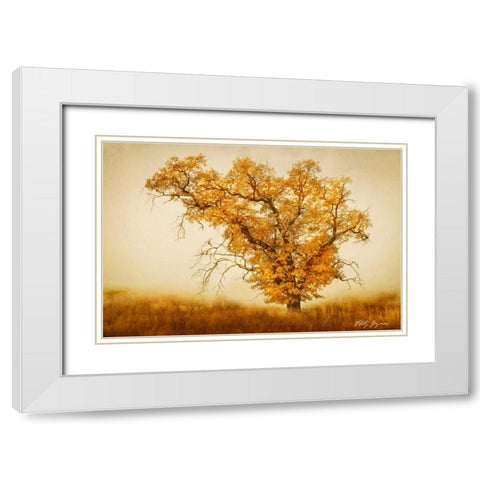 Misty VI White Modern Wood Framed Art Print with Double Matting by Geyman, Vitaly