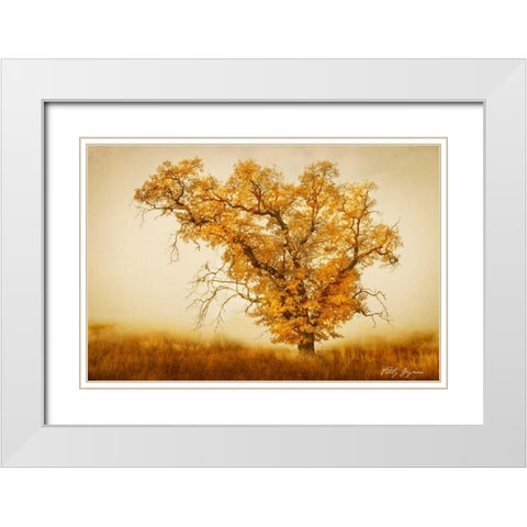 Misty VI White Modern Wood Framed Art Print with Double Matting by Geyman, Vitaly