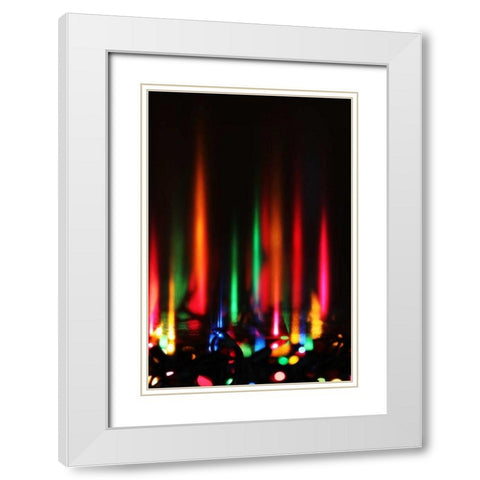 Reflections II White Modern Wood Framed Art Print with Double Matting by White, Leesa