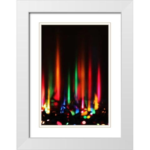 Reflections II White Modern Wood Framed Art Print with Double Matting by White, Leesa