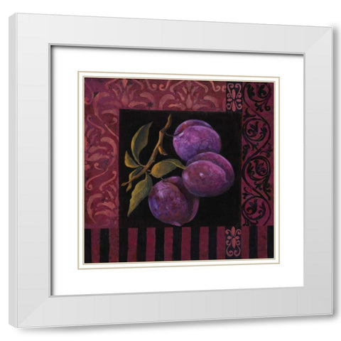 Fruitier II White Modern Wood Framed Art Print with Double Matting by Peyton, Hanna
